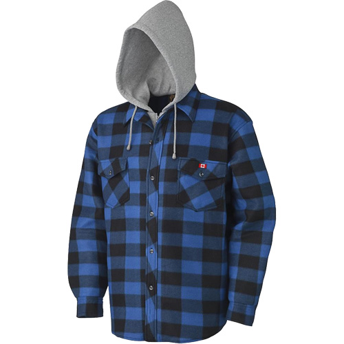 415SS Quilted Hooded Shirt, Men's, Small, Multi-Colour Equipex