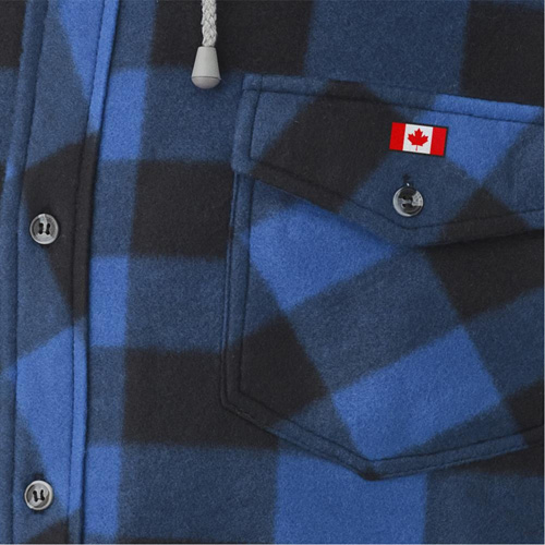 415SS Quilted Hooded Shirt, Men's, Small, Multi-Colour Equipex