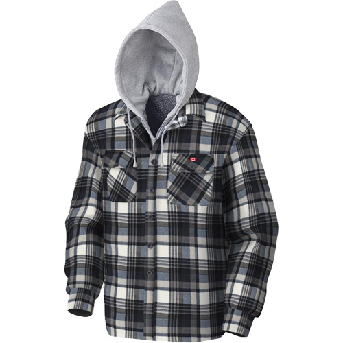 415BG Chemise &agrave; capuche matelass&eacute;e, Hommes, T-petit, Multicolore Equipex