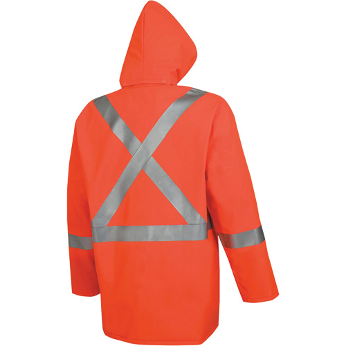 576J Veste de pluie ignifuge haute visibilit&eacute;, Petit, Orange haute visibilit&eacute; Equipex