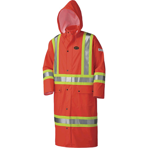 5896 Manteau long imperm&eacute;able et ignifuge, Petit, Orange haute visibilit&eacute; Equipex