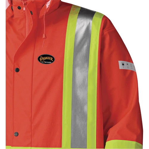 5896 Manteau long imperm&eacute;able et ignifuge, Petit, Orange haute visibilit&eacute; Equipex