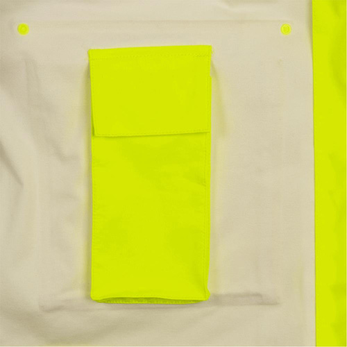 5881 Manteau de pluie ignifuge et protection contre les &eacute;clats d'arc &eacute;lectrique, T-petit, Jaune haute visibilit&eacute;, 10 cal/cm² Equipex