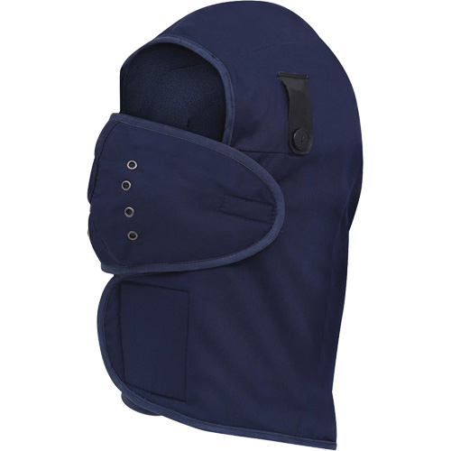 565N Long-Necked Hardhat Liner, Fleece Lining, One Size, Navy Blue Equipex