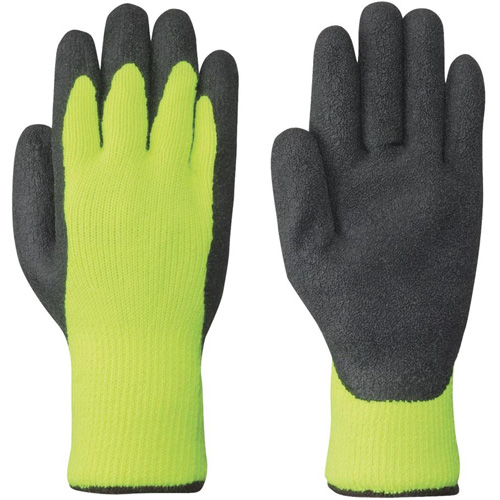 5322 Gants tricot&eacute;s sans couture haute visibilit&eacute;, Moyen, R&ecirc;vetement Lat Equipex