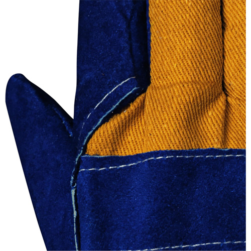 630 Blue Insulated Fitter's Gloves, One Size, Split Cowhide Palm, Boa Inner Lining Equipex