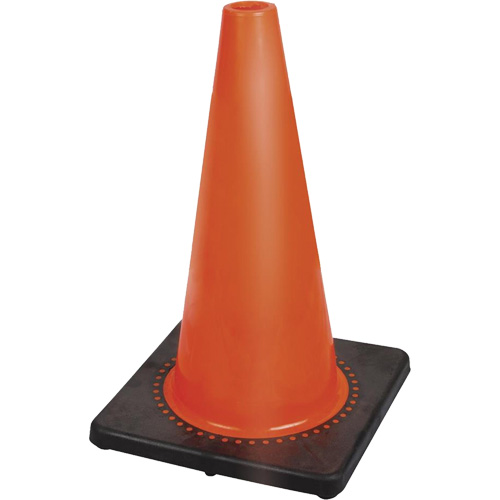 181P C&ocirc;ne de s&eacute;curit&eacute; flexible de premi&egrave;re qualit&eacute;, 18", Orange Equipex