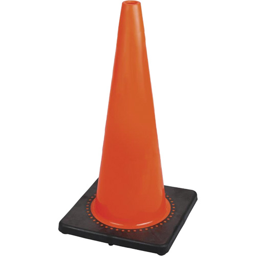183P Premium Flexible Safety Cone, 28", Orange Equipex