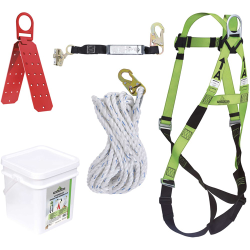 RK2-50 Ensemble de protection contre les chutes s&eacute;rie Contractor, Trousses pour couvreur de toit Equipex