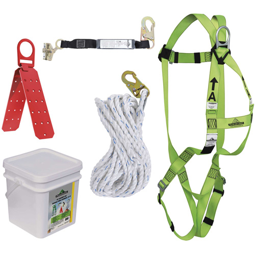 RK4-50 Compliance Fall Protection Kit, Roofer's Kit Equipex