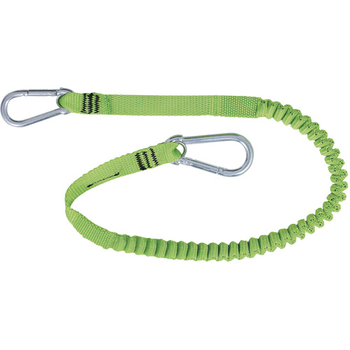 TT-9902 Longe de harnais d'outils Slim Line, Longueur fixe, Mousqueton double Equipex