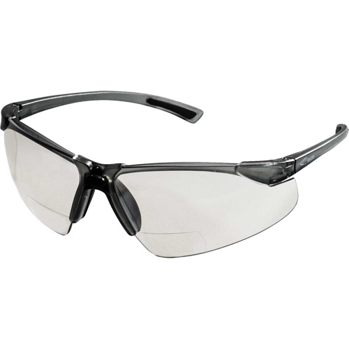 XM340RX Safety Glasses with 2X Magnification, Clear Lens, Anti-Scratch, ANSI Z87+/Meets/Exceeds CSA Z94.3 Equipex