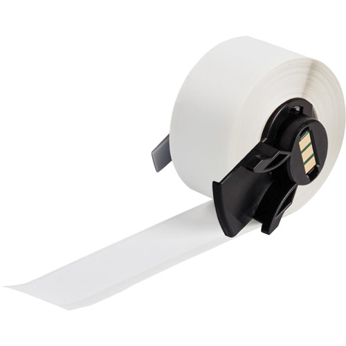 Multi-Purpose Label Tape, Vinyl, White, 1.9" Width Equipex