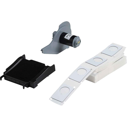 Raised Panel Labels, Polyester, 1.2" L x 1.9" H, Black Equipex