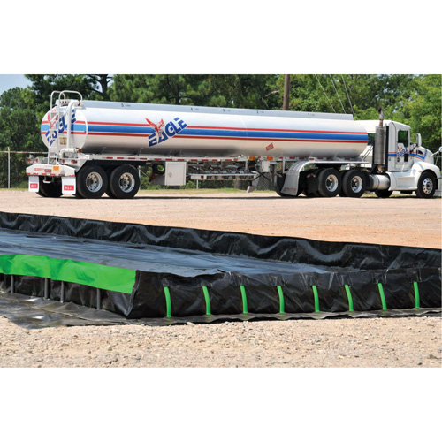 Ultimate Copolymer 2000 Ultra-Containment Berm&reg;, 5655 US gal. Capacity, 14' W x 54' L x 12" H, Hinge Bracket Equipex