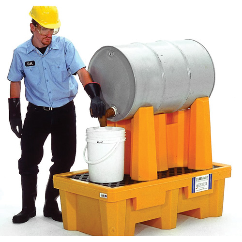 1-Drum Ultra-Drum Rack Containment Systems&reg;, 52" L x 49.5" W x 29" H, 66 US gal. Capacity Equipex