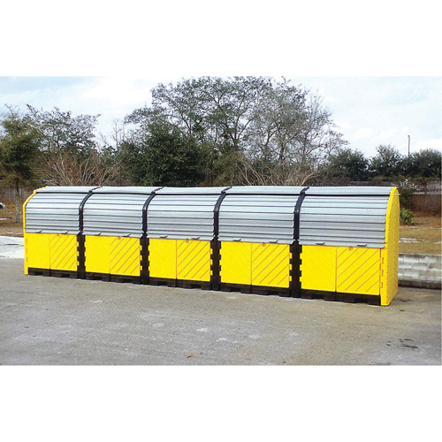 P20 Plus Ultra-Hard Top Spill Pallets&reg; without Drain, 312" L x 79" W x 62" H, 9000 lbs. Load Capacity Equipex