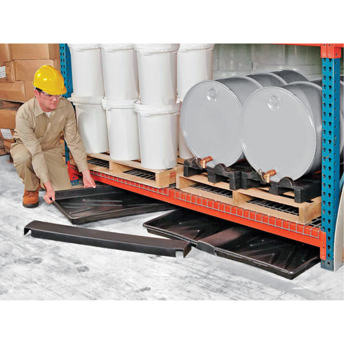 Triple-Tray Ultra-Rack Containment Tray&reg;, 72" L x 44" W x 2.8" H, 24 US gal. Spill Capacity Equipex