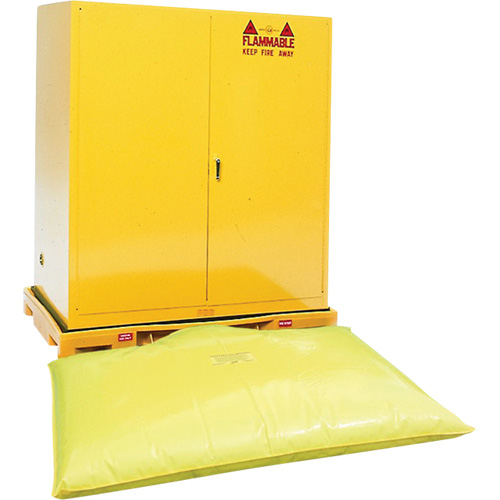 Double Drum Ultra-Safety Cabinet Bladder System&reg;, 63" L x 38.5" W x 6.3" H, 3000 lbs. Load Capacity Equipex