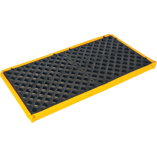 2-Drum Flexible Ultra-Spill Deck&reg;, 11 US gal. Spill Capacity, 48" x 24" x 2.5" Equipex