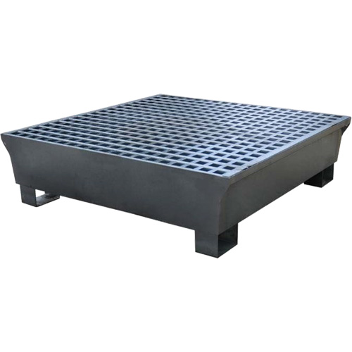 4-Drum Steel Ultra-Spill Pallet&reg;, 68 US gal. Spill Capacity, 49.1" x 47.1" x 10.9" Equipex
