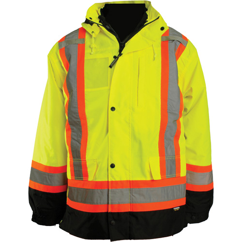 Veste 7 en 1, Polyester, Orange haute visibilit&eacute;, 3T-Grand Equipex