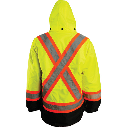 Veste 7 en 1, Polyester, Orange haute visibilit&eacute;, 3T-Grand Equipex