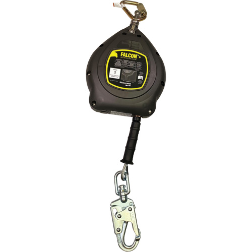 Cordage de s&eacute;curit&eacute; autor&eacute;tractable Falcon +, 20', Acier galvanis&eacute;, Pivotant Equipex