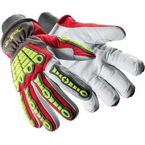 Gants r&eacute;sistants aux chocs Chrome SLT Winter 4073, 6/T-petit, Paume en Ch&egrave;vre, Poignet Poignet en tricot Equipex