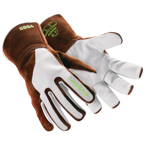 Gants de soudage HeatArmor 5054, Cuir fleur de ch&egrave;vre, Taille Petit/7 Equipex