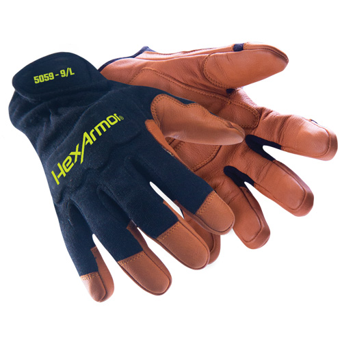 Gants de soudage HeatArmor 5059, Cuir fleur de ch&egrave;vre, Taille Petit/7 Equipex