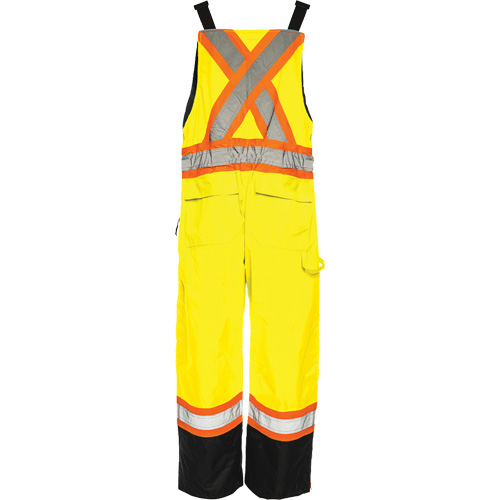 Salopette de s&eacute;curit&eacute; dhiver TO1, Polyester, Petit, Noir/Jaune lime haute visibilit&eacute; Equipex