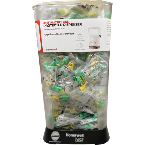 Distributeur de bouchons doreille filaires HL400 AM avec boîte de bouchons doreille LPF-30 Equipex