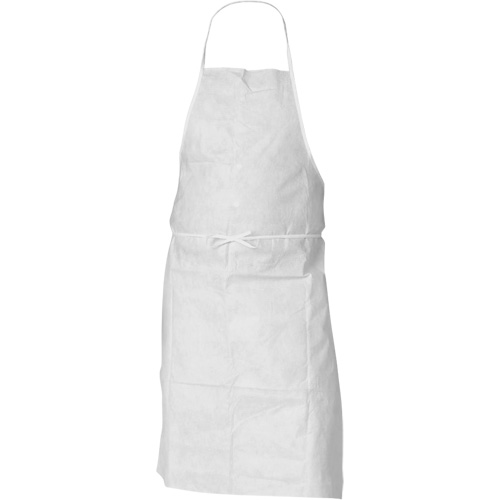 KleenGuard A10 Apron, Polyethylene, White, 28" W x 36" L Equipex