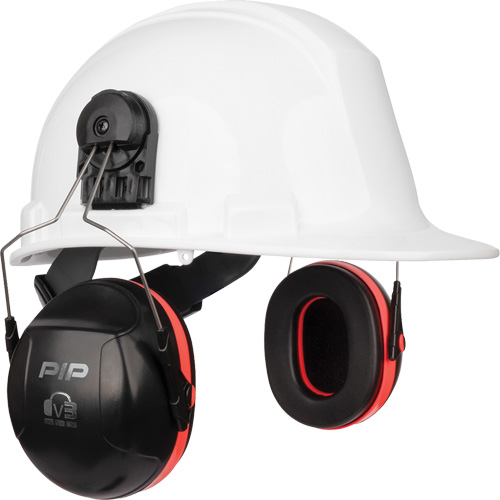 Dynamic V3 Passive Ear Muffs, Cap Mount, 26 NRR dB Equipex