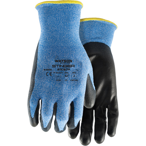 Gants anticoupures 359 Stealth Stinger, Taille T-petit, Calibre 15, Rev&ecirc;tement Polyur&eacute;thane, Enveloppe en Fibre de verre/Nylon/Spandex, ASTM ANSI niveau A2/EN 388 niveau B Equipex
