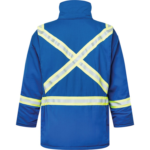 Parka isol&eacute;, antistatique et ignifuge  6,5 oz Westex DH, Grand (grande taille), Bleu royal Equipex