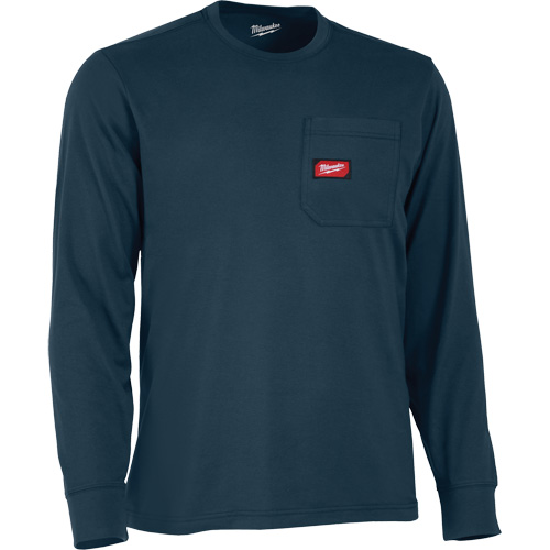 T-shirt &agrave; manches longues avec poches Gridiron, Hommes, Petit, Bleu Equipex