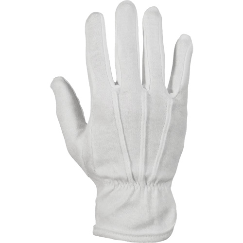 Classic Inspectors Parade Gloves, Cotton/Nylon, Unhemmed Cuff, 10/X-Large Equipex