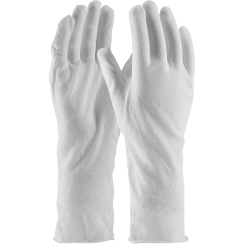 Gants d'inspection de qualit&eacute; sup&eacute;rieure CleanTeam, Coton, Poignet Non ourl&eacute;, Taille unique Equipex