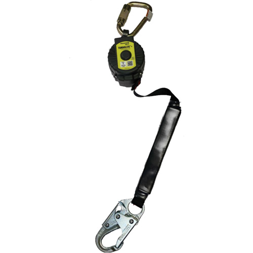 Miller TurboLite+ Scorpion Personal Fall Limiter, 9', Web, Stationary Equipex