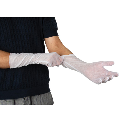 Gants d'inspection l&eacute;gers, Poly/coton, Poignet &agrave; ourlet, Hommes Equipex