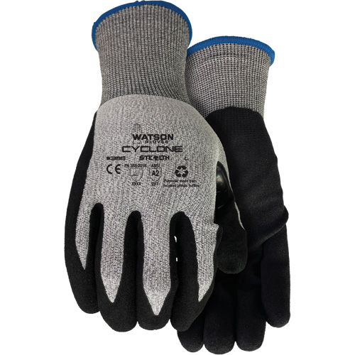 Gants r&eacute;sistant &agrave; la coupe 388 Stealth Cyclone, Taille T-petit, Calibre 18, Rev&ecirc;tement Nitrile, Enveloppe en PEHP/Polyester, ASTM ANSI niveau A2/EN 388 niveau 3 Equipex