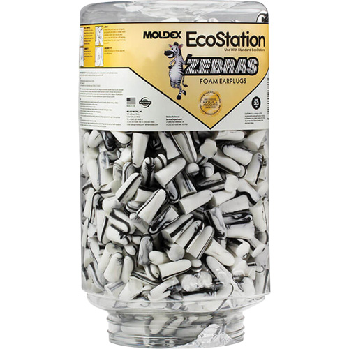 Zebras Disposable Earplugs Refill for EcoStation&reg;  Earplug Dispenser, Bulk - Canister Equipex