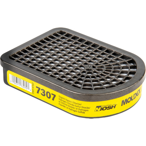 Cartouche pour respirateur semi-rectangulaire, Cartouche gaz/vapeur, Gaz acide/Vapeur organique Equipex