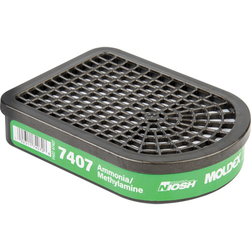 Cartouche pour respirateur semi-rectangulaire, Cartouche gaz/vapeur, Ammoniac/M&eacute;thylamine Equipex