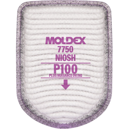 Filtre pour respirateur semi-rectangulaire, Filtre contre les particules avec suppresion de vapeurs nuisibles, Vapeurs organiques/Gaz acides/P100 Equipex
