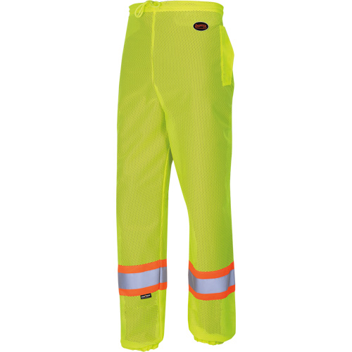 5670 Traffic Safety Pants, Polyester, 2X-Small/X-Small, High Visibility Lime-Yellow Equipex