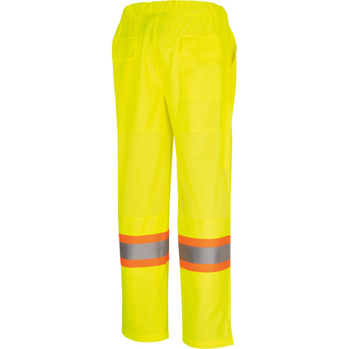 5999PW Pantalon de s&eacute;curit&eacute; routi&egrave;re pour femmes, Polyester, T-petit, Jaune lime haute visibilit&eacute; Equipex