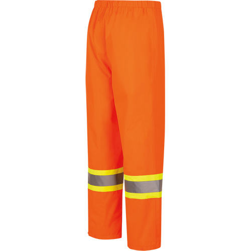 5627W Pantalon &agrave; bavette imperm&eacute;able pour femmes, Polyester/Polyur&eacute;thane, T-petit, Orange haute visibilit&eacute; Equipex